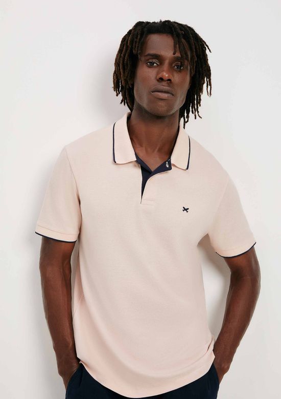 Foto do produto: Camisa Polo Básica Masculina Em Piquet Com Bordado - Rosa