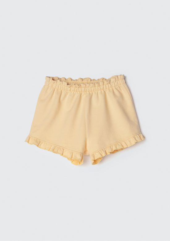 Foto do produto: Shorts Infantil Menina Toddler Em Moletom - Amarelo