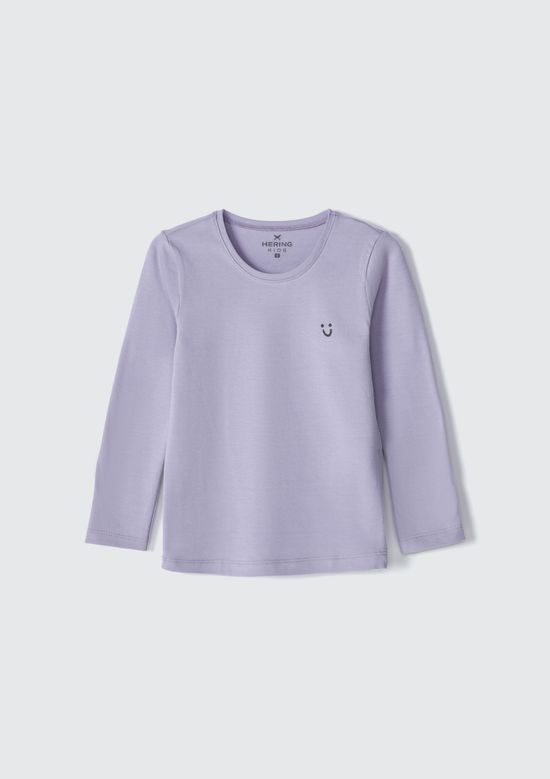 Foto do produto: Blusa Básica Infantil Menina Toddler Manga Longa - Roxo