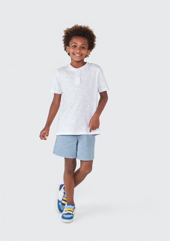 Foto do produto: Shorts Infantil Menino Em Sarja - Azul