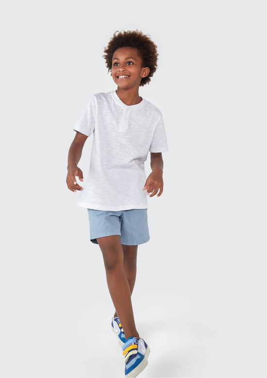 Foto do produto: Shorts Infantil Menino Em Sarja - Azul