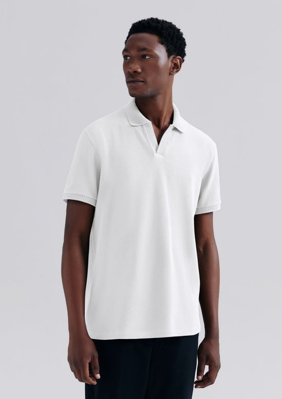 Foto do produto: Camisa Polo Masculina Manga Curta Texturizada - Off white