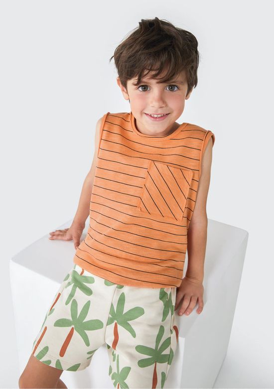 Foto do produto: Shorts de Moletom Infantil Menino Toddler Estampado - Verde