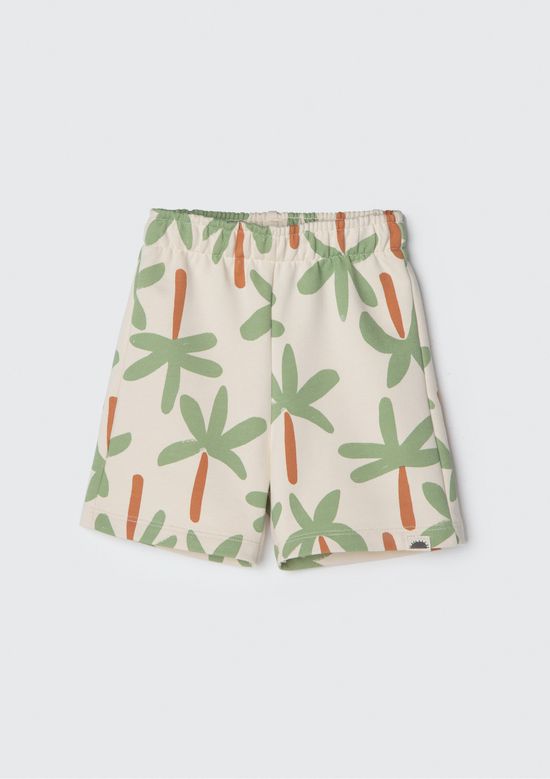 Foto do produto: Shorts de Moletom Infantil Menino Toddler Estampado - Verde