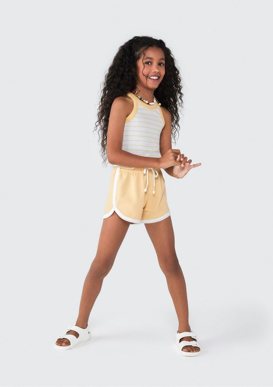 Foto do produto: Shorts Infantil Menina - Amarelo