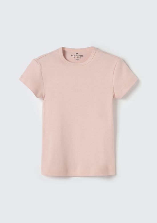 Foto do produto: Blusa Básica Infantil Menina Toddler Em Ribana - Rosa