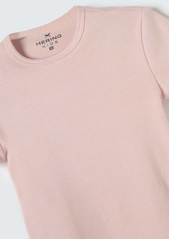 Foto do produto: Blusa Básica Infantil Menina Toddler Em Ribana - Rosa