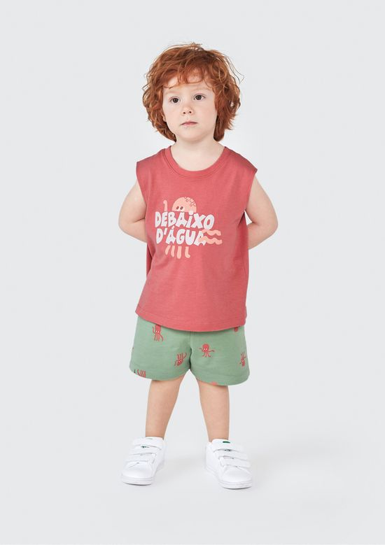 Foto do produto: Conjunto Curto Infantil Menino Toddler - Marrom