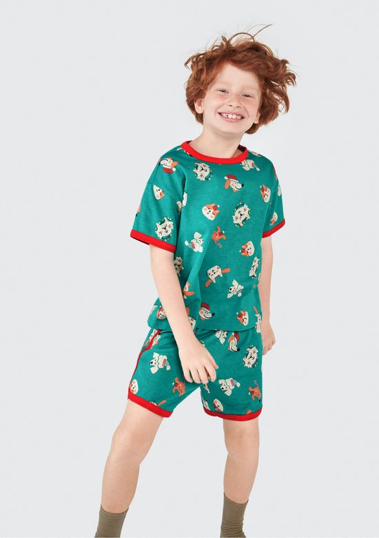 Foto do produto: Pijama Infantil Unissex Estampado - Verde