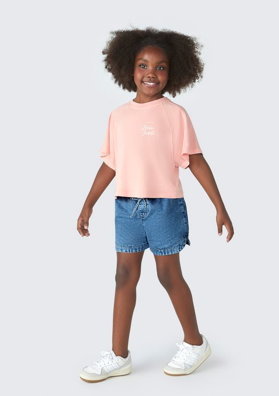 Foto do produto: Shorts Jeans Infantil Menina - Azul