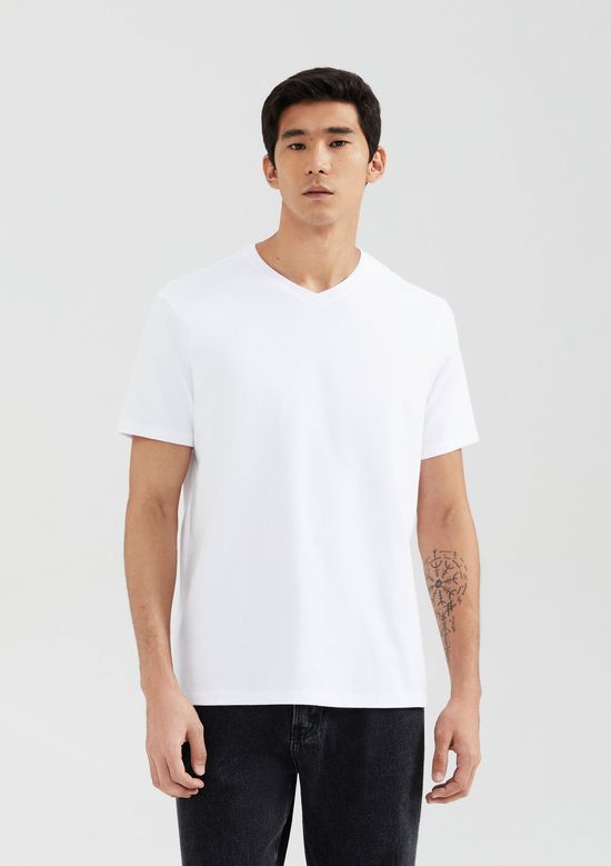 Foto do produto: Camiseta Básica Masculina Manga Curta Comfort Super Cotton - Branco