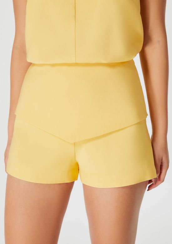 Foto do produto: Shorts Feminino Curto Cintura Alta - Amarelo