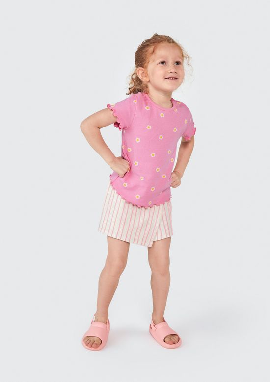 Foto do produto: Blusa Infantil Menina Toddler Estampada - Rosa