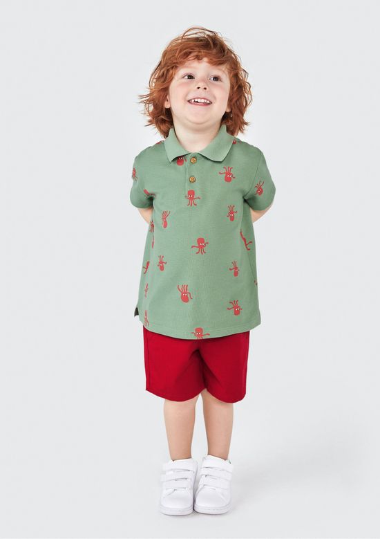 Foto do produto: Camiseta Polo Infantil Menino Toddler - Verde