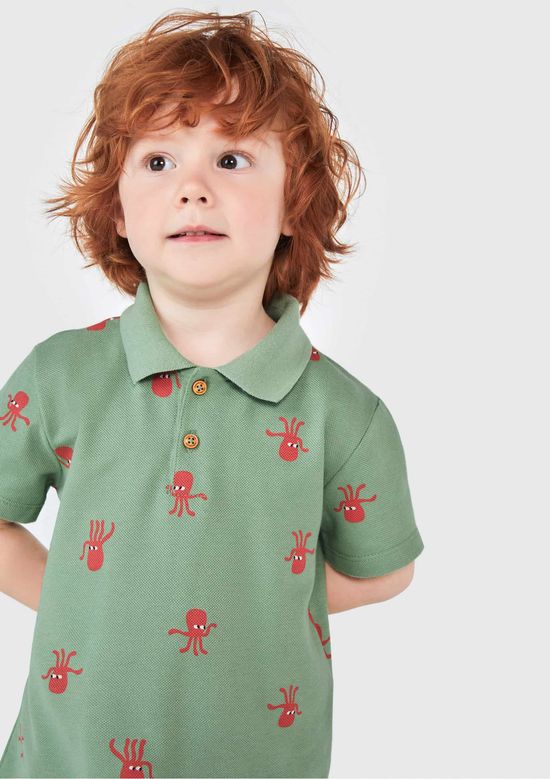 Foto do produto: Camiseta Polo Infantil Menino Toddler - Verde