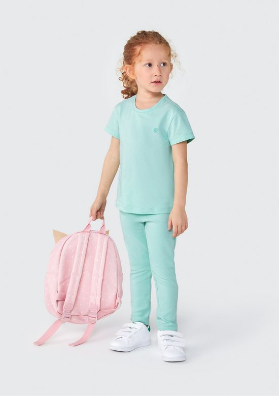 Foto do produto: Calça Básica Legging Infantil Toddler Em Ribana - Verde