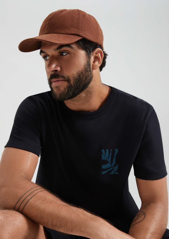 Foto do produto: Camiseta Masculina Comfort Com Estampa - Preto