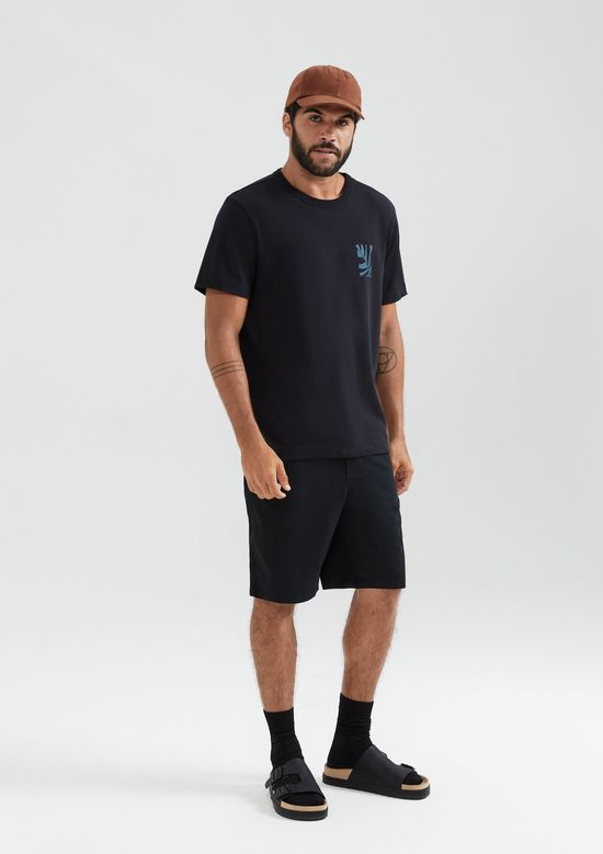 Foto do produto: Camiseta Masculina Comfort Com Estampa - Preto