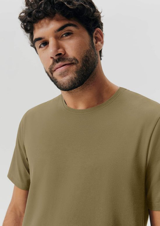 Foto do produto: Pijama Curto Masculino Comfort Em Algodão Pima - Verde