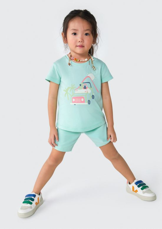 Foto do produto: Bermuda Ciclista Infantil Menina Toddler - Verde