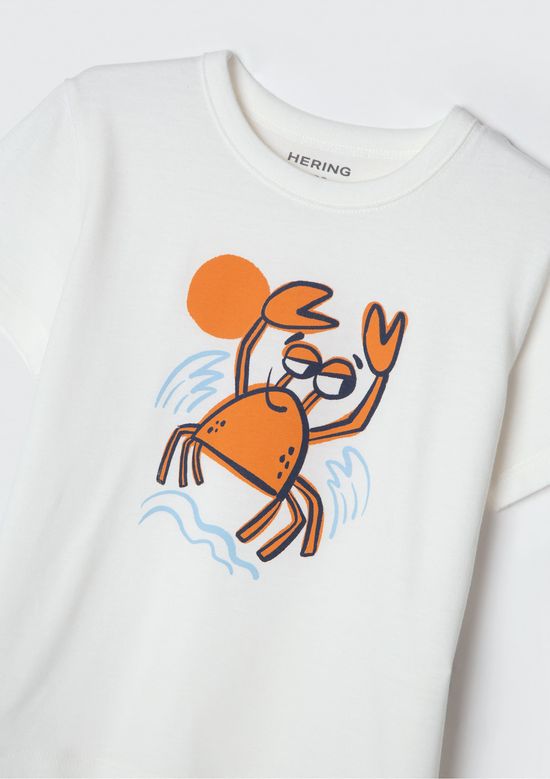 Foto do produto: Camiseta Infantil Menino Toddler Com Estampa - Off white