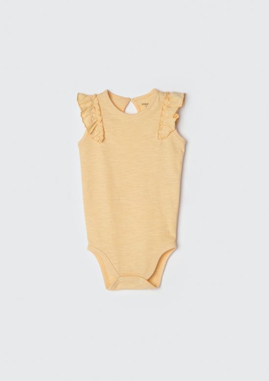 Foto do produto: Body Regata Bebê Com Babado - Amarelo