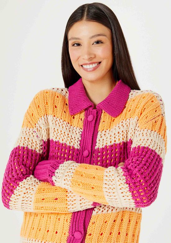 Foto do produto: Cardigan Feminino Em Tricô - Rosa