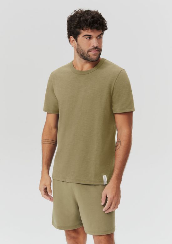 Foto do produto: Pijama Curto Masculino Em Malha Flamê - Verde