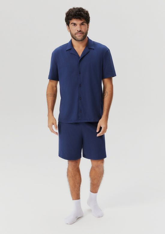 Foto do produto: Pijama Curto Masculino Comfort - Azul