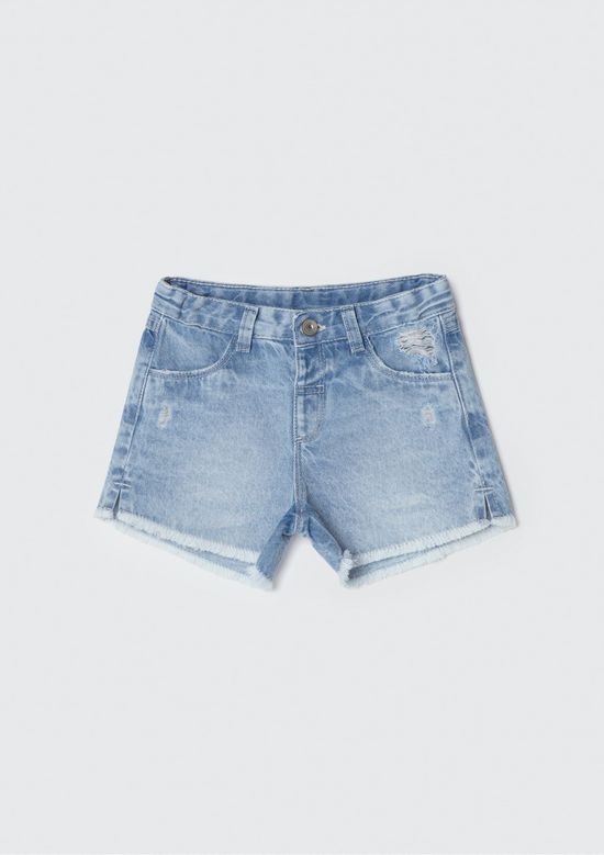 Foto do produto: Shorts Infantil Menina Toddler - Azul