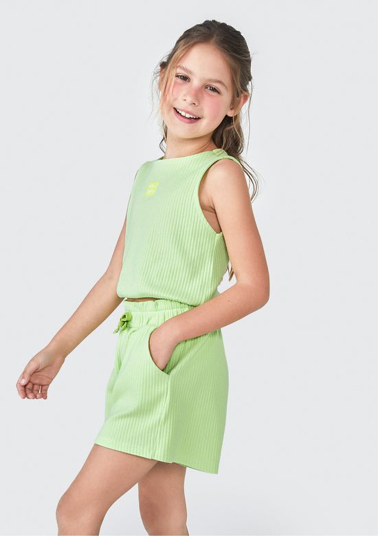 Foto do produto: Conjunto Curto Infantil Menina - Verde