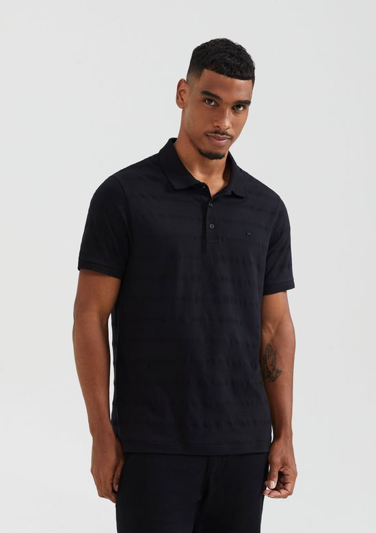 Foto do produto: Camisa Polo Masculina Manga Curta Com Bordado - Preto