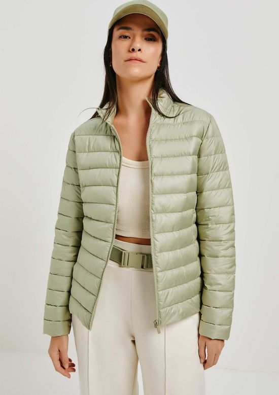 Foto do produto: Jaqueta Básica Feminina Puffer Matelassê - Verde