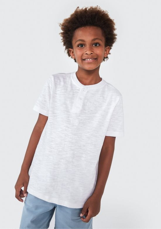 Foto do produto: Camiseta Infantil Menino Comfort - Branco