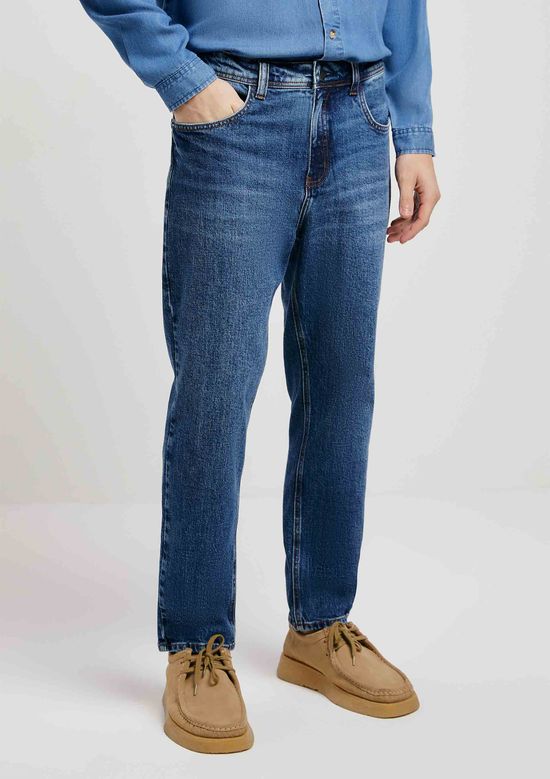 Foto do produto: Calça Jeans Masculina Slim Comfort Com Elastano - Azul