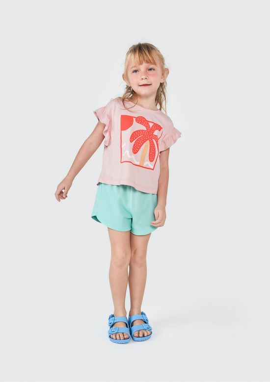 Foto do produto: Conjunto Curto Infantil Menina Toddler - Rosa