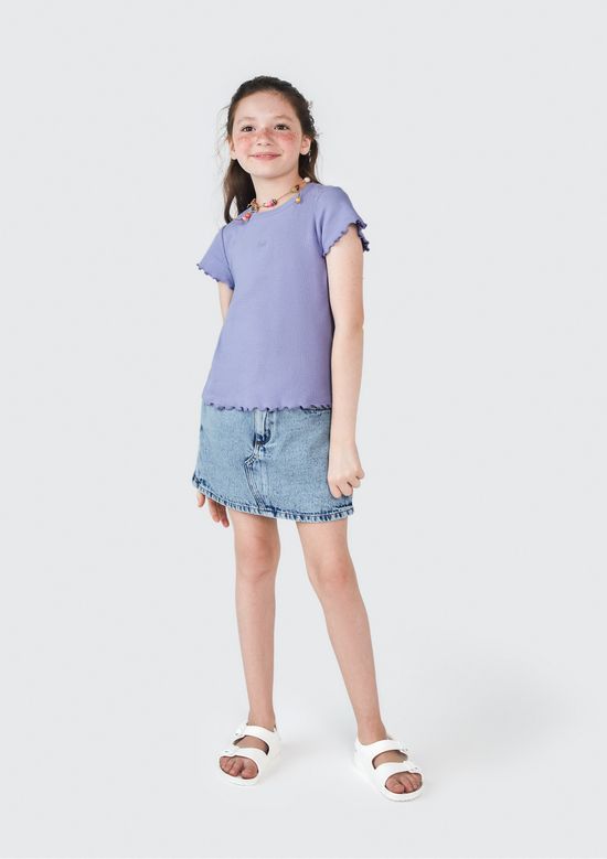 Foto do produto: Shorts Infantil Menina - Azul