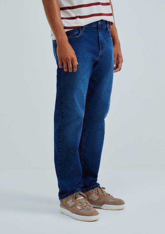 Foto do produto: Calça Jeans Básica Masculina Reta Tradicional - Azul