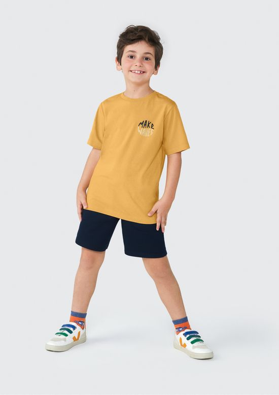 Foto do produto: Conjunto Curto Infantil Menino Regular - Amarelo