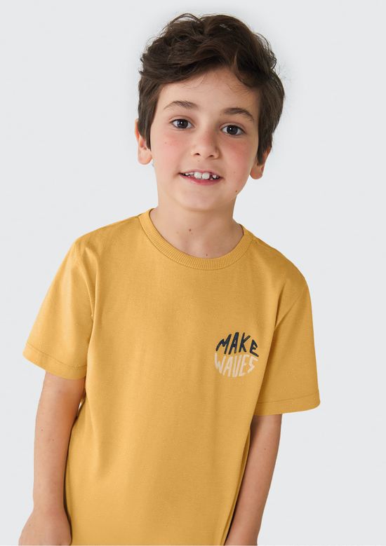 Foto do produto: Conjunto Curto Infantil Menino Regular - Amarelo