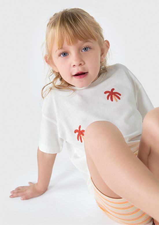 Foto do produto: Blusa Infantil Menina Toddler Com Apliques - Branco