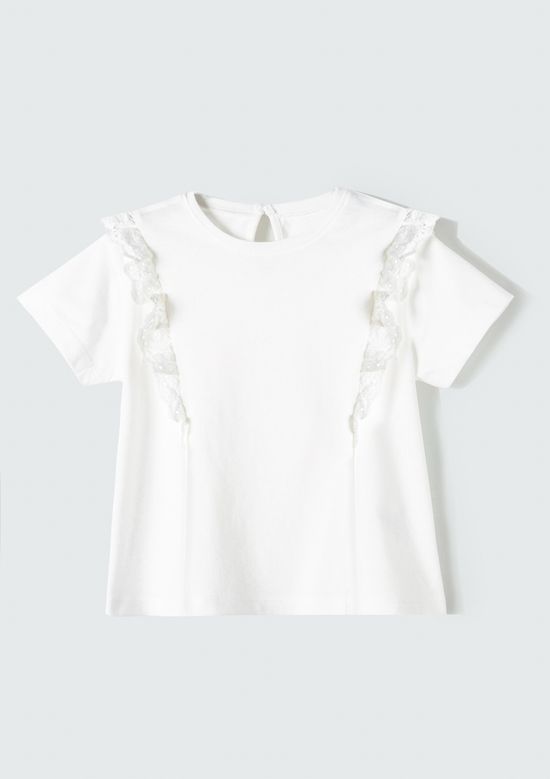 Foto do produto: Blusa Infantil Menina Toddler Com Laise - Off white