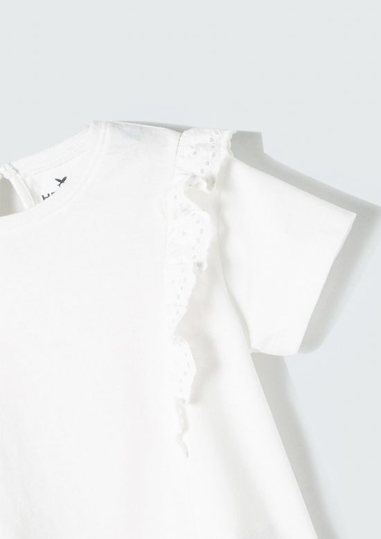 Foto do produto: Blusa Infantil Menina Toddler Com Laise - Off white