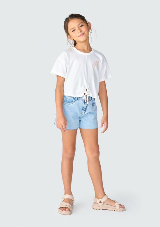 Foto do produto: Blusa Infantil Menina Com Amarração - Off white