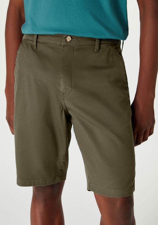 Foto do produto: Bermuda Em Sarja Masculina Chino - Verde