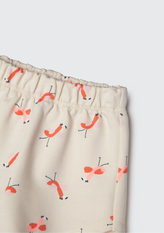 Foto do produto: Shorts Infantil Menina Toddler Estampado - Bege