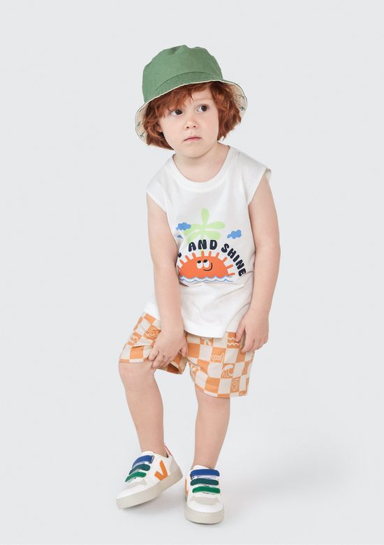 Foto do produto: Conjunto Curto Infantil Menino Toddler - Branco