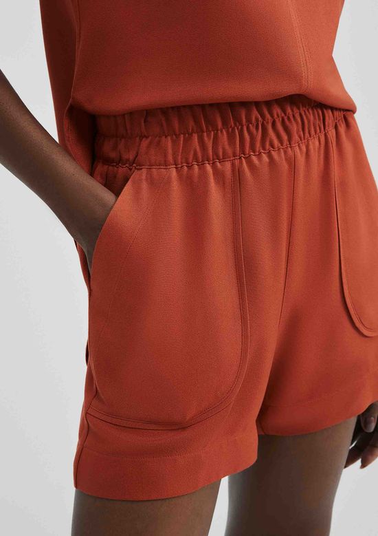 Foto do produto: Shorts Feminino Em Viscose Creponada - Terracota