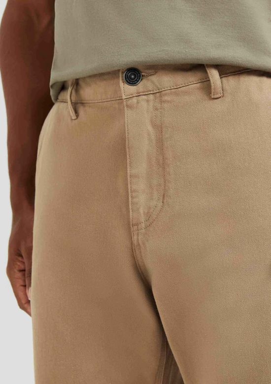 Foto do produto: Calça Masculina Slim Em Sarja - Bege