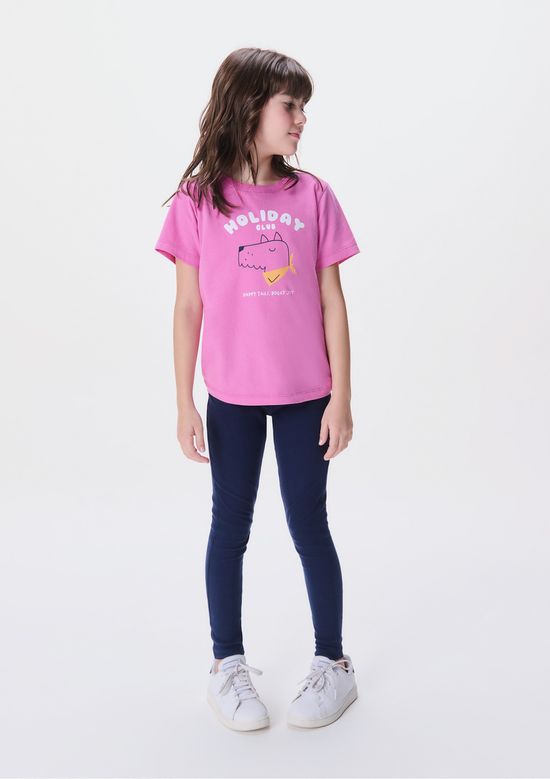 Foto do produto: Calça Legging Básica Infantil Menina Em Ribana - Azul